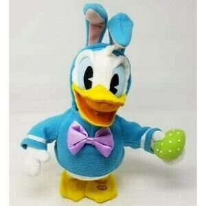 Hallmark Donald Duck Disney Don't Pull My Ears Plush Dancing Singing Easter